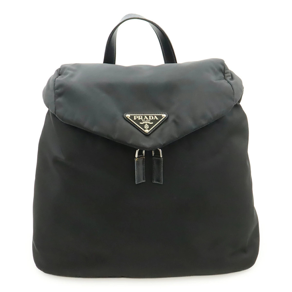 Prada Re Backpack Leather Black Nero Black